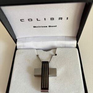 Colibri Stainless Steel Cross on Chain
